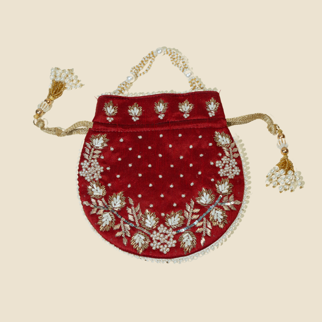 Jodha Maroon Potli