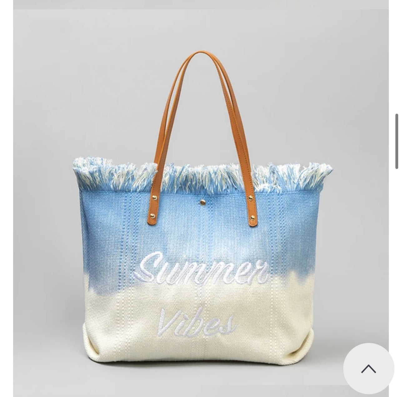 Summer Vibes Blue Ombre Tote Bag