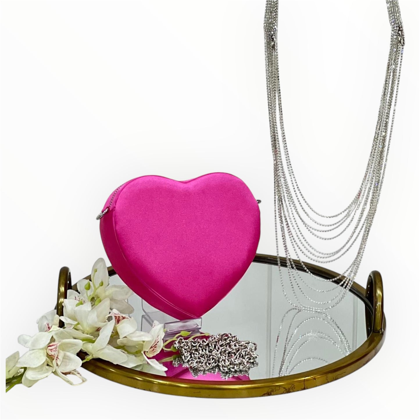 Amore Hot Pink Heart Bag