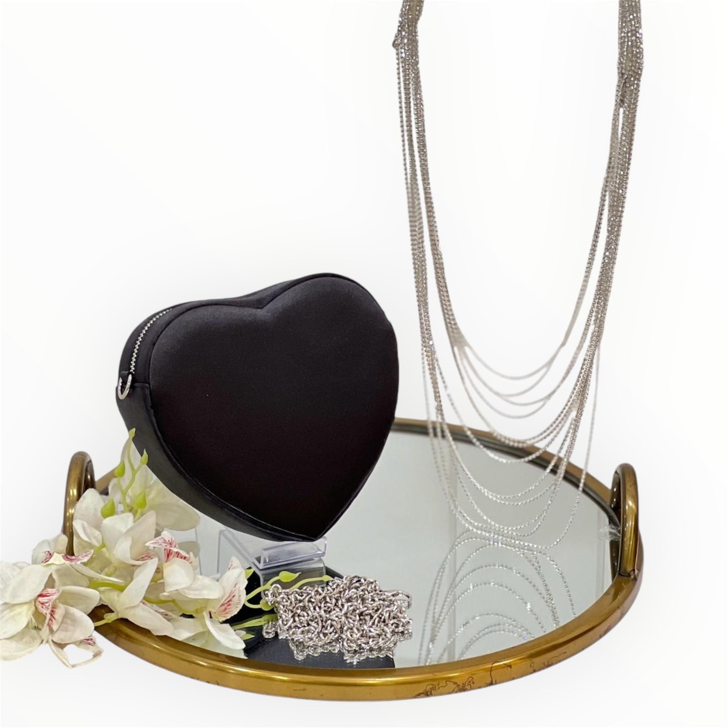 Amore Black Heart Bag