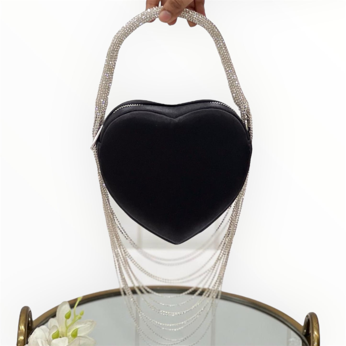 Amore Black Heart Bag