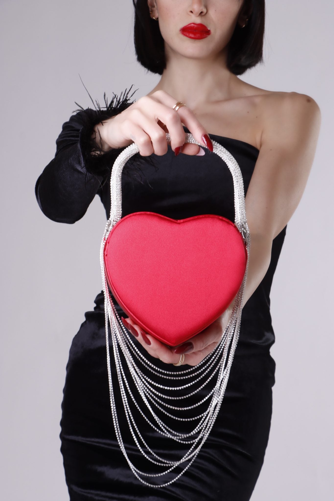 Amore Red Heart Bag