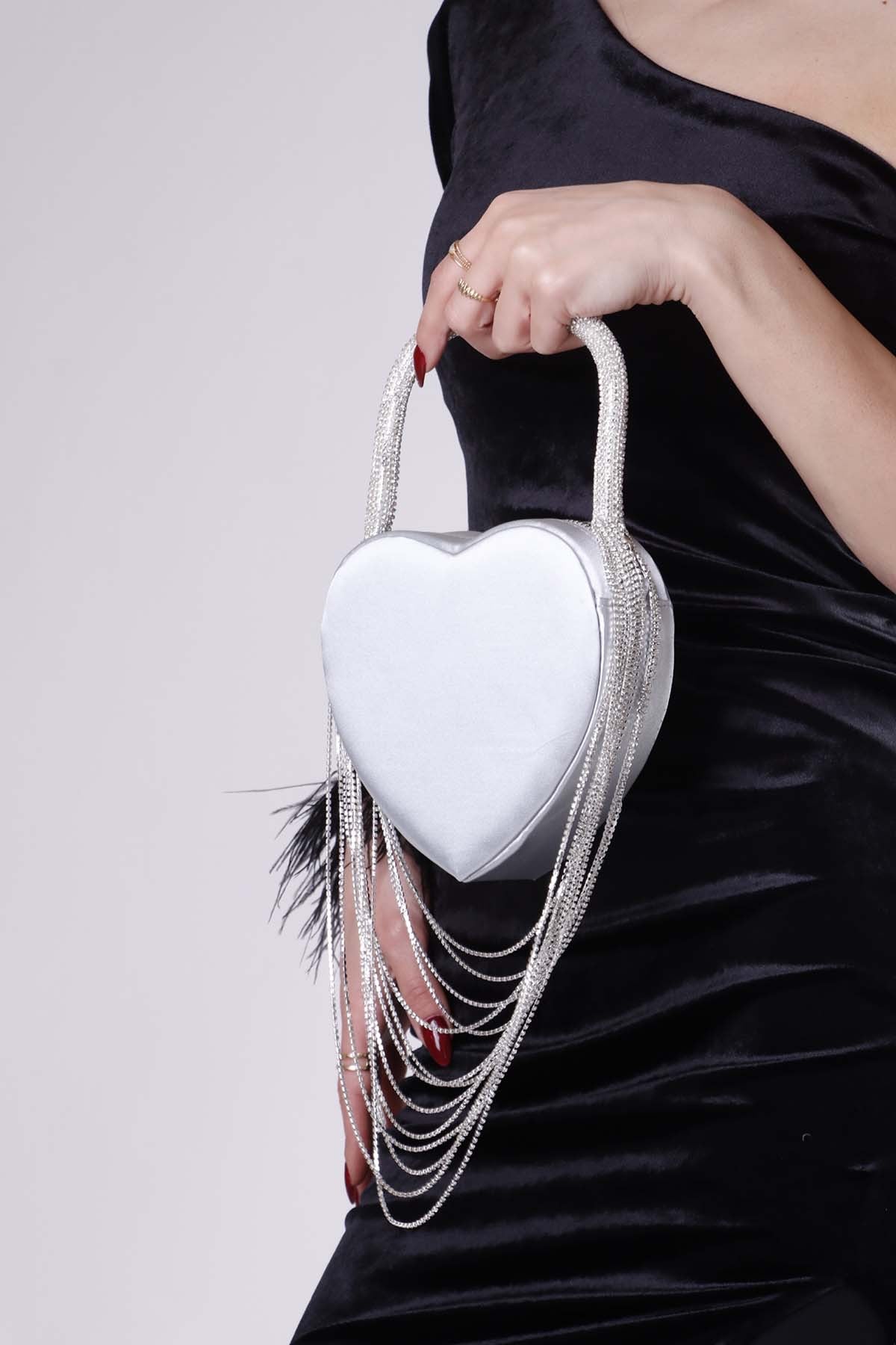 Amore Silver Heart Bag