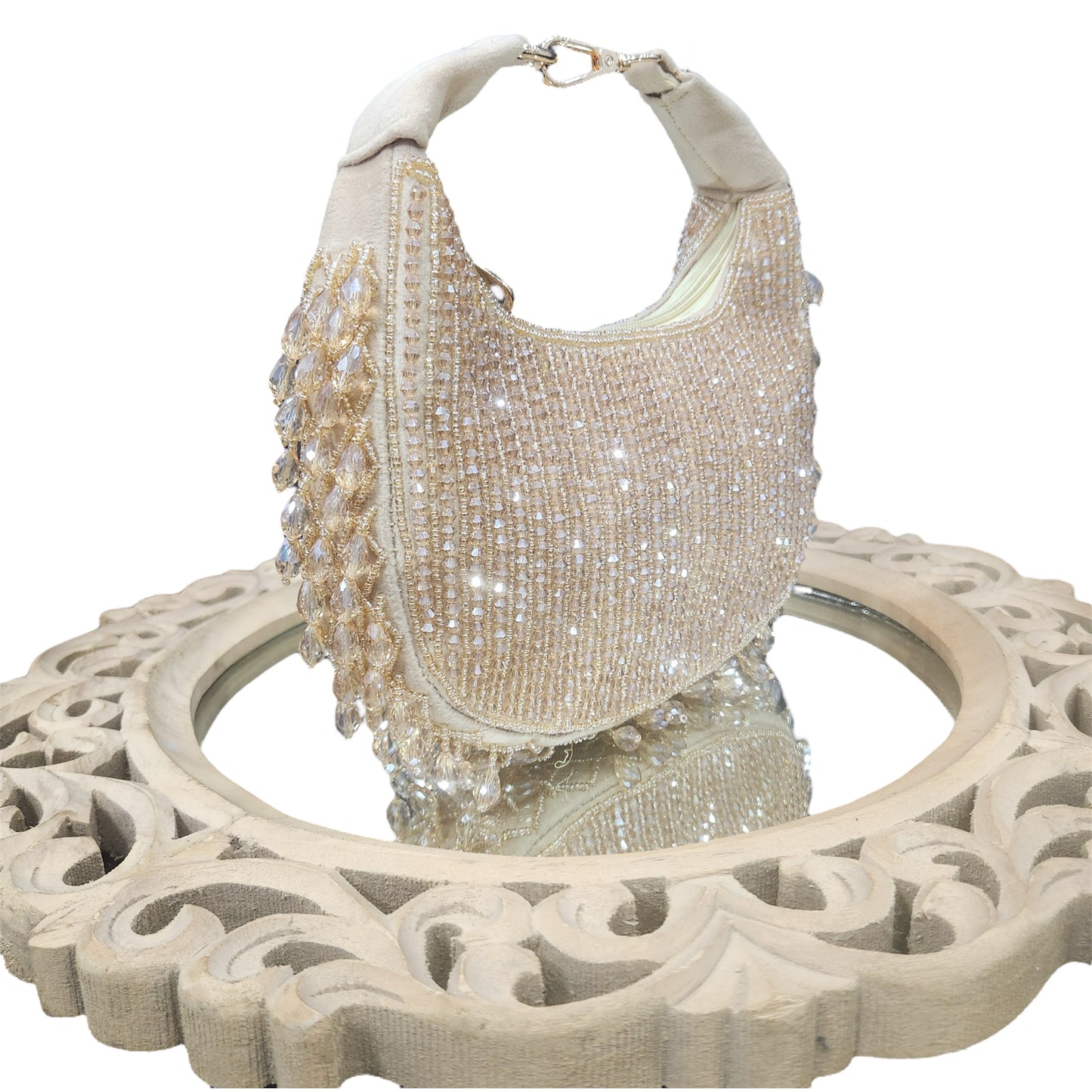 Crysta Gold Moon Bag