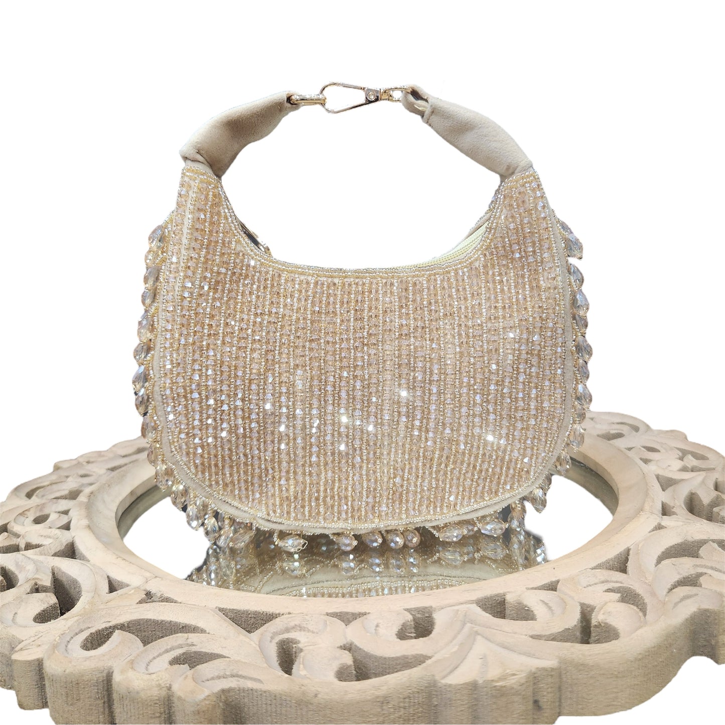 Crysta Gold Moon Bag