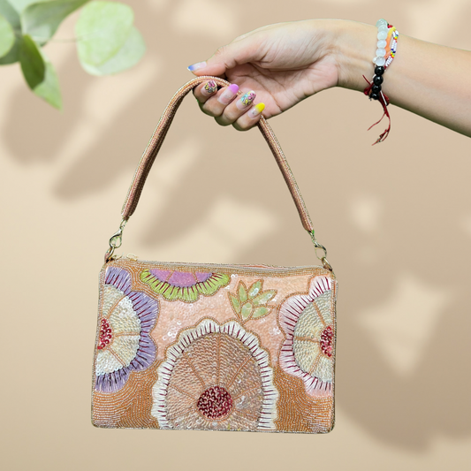 Glow Garden Rose Gold Bag