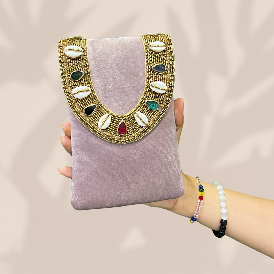 Cowrie Chic Lavender Envelope Mobile Sling