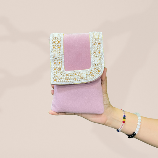 Pearl Harmony Peach Envelope Mobile Sling