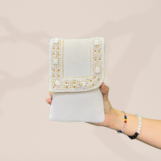 Pearl Harmony Ivory Envelope Mobile Sling