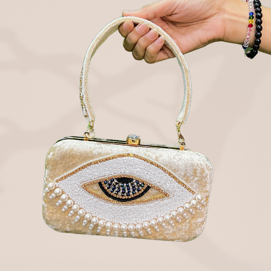 Evil Eye Gold Box Clutch