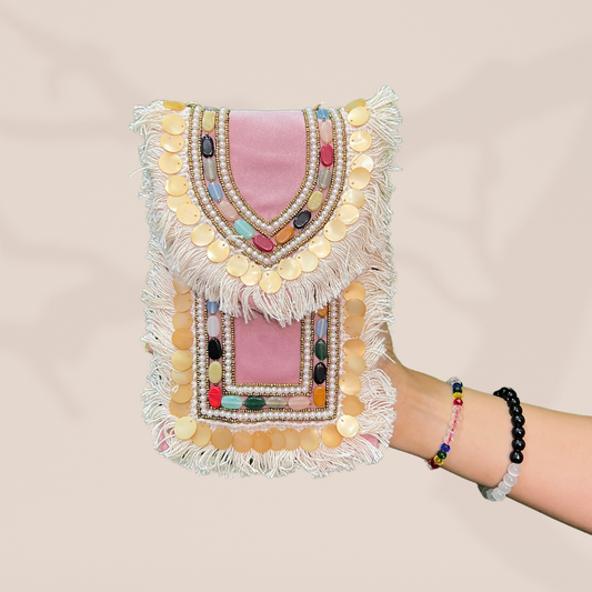 Gypsy Bloom Pink Envelope Clutch