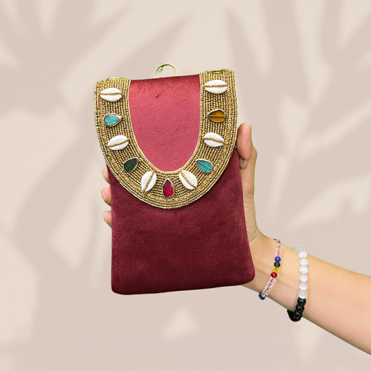 Cowrie Chic Cherry Envelope Mobile Sling