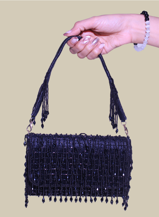 Chic Chex Black Tassel Bag