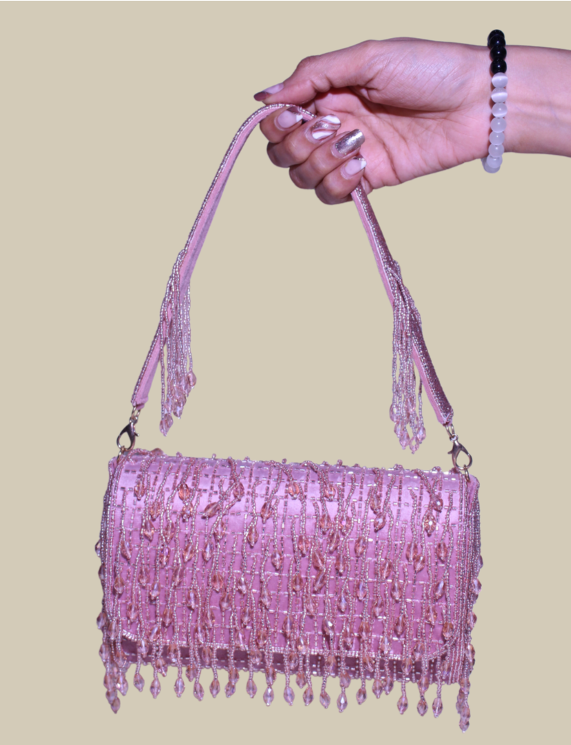 Chic Chex Rose Gold Tassel Bag