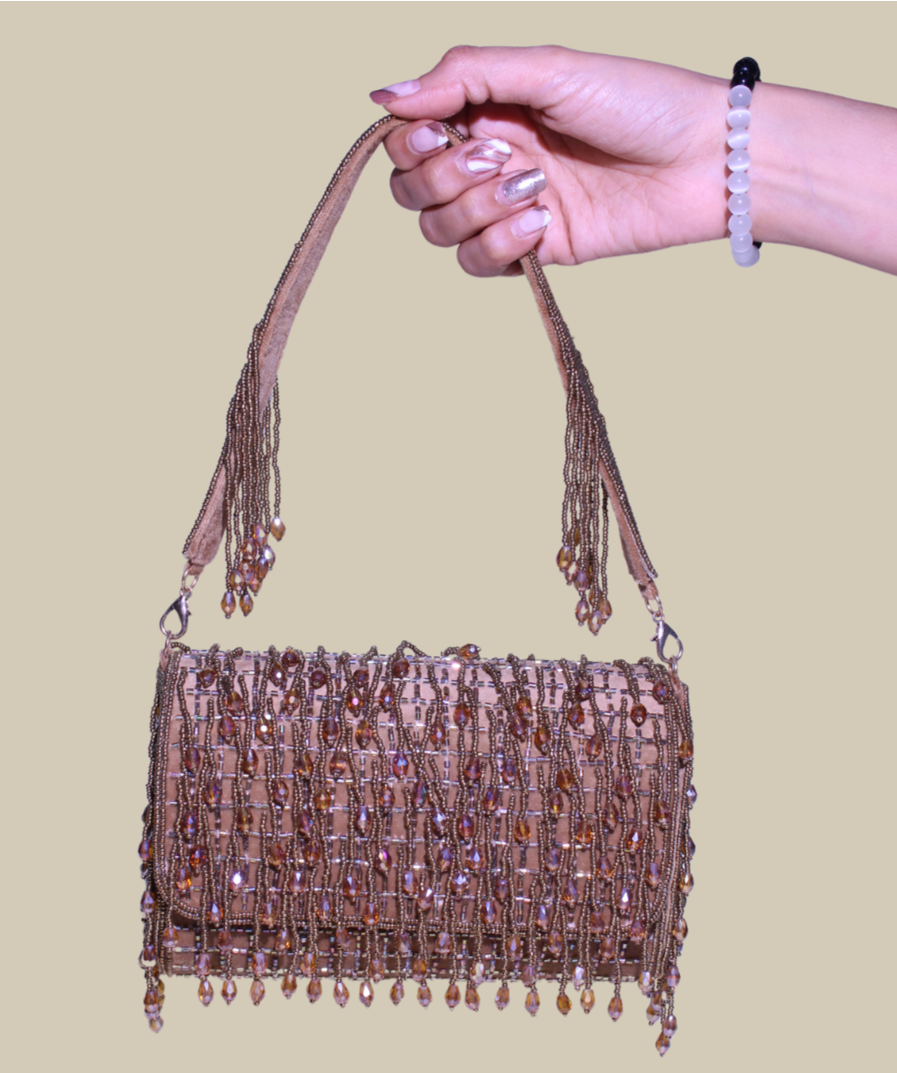 Chic Chex Antique Gold Tassel Bag